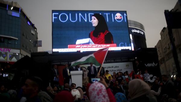 Hanan al Hrub, profesora palestina, ganadora del Premio Profesor Global - Sputnik Mundo