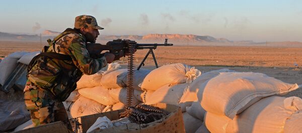 Soldado del ejército sirio en los alrededores de Palmira - Sputnik Mundo