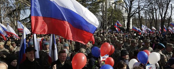 La celebración del 2 aniversario de la adhesión de Crimea a Rusia - Sputnik Mundo