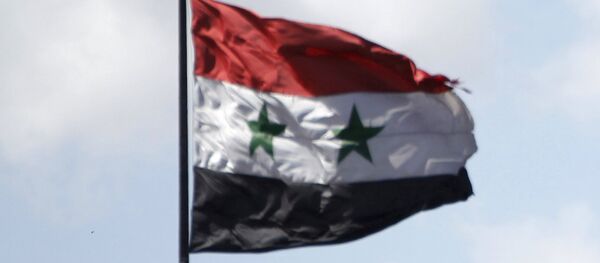 Bandera de Siria en Damasco, 14 de marzo de 2016 - Sputnik Mundo