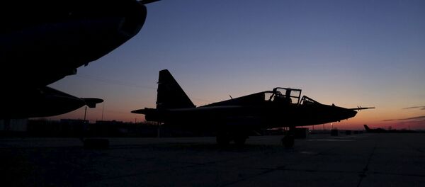 Cazas Su-25 rusos en Siria (archivo) - Sputnik Mundo
