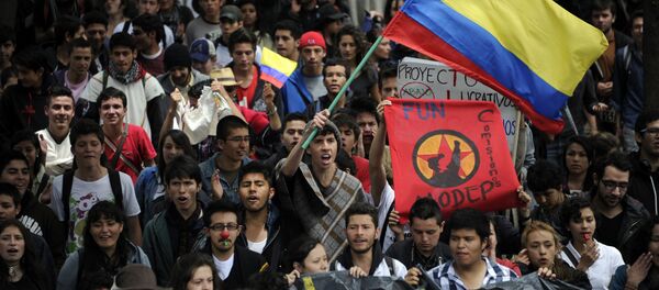 Paro nacional agrario en Colombia de 2013 - Sputnik Mundo