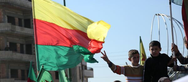 Demostración kurda en la ciudad siria de Qamishli (archivo) - Sputnik Mundo