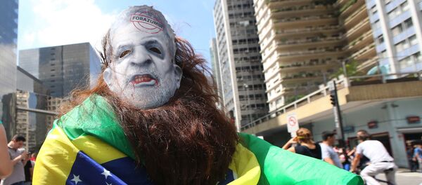 Manifestación antigubernamental en Brasil - Sputnik Mundo