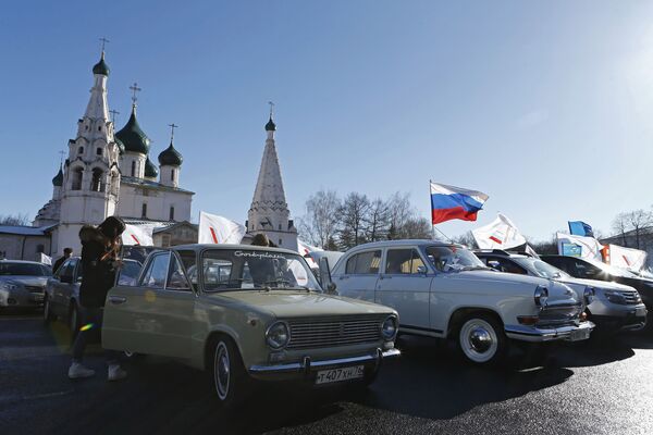 El segundo aniversario de la reunificación de la península de Crimea con Rusia - Sputnik Mundo