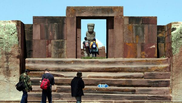 Templo de Kalasasaya en Tiwanaku - Sputnik Mundo