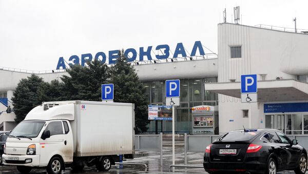 Rostov-on-Don airport, where a Boeing-737-800 passenger jet crashed earlier while landing. - Sputnik Mundo