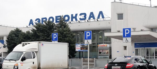 Rostov-on-Don airport, where a Boeing-737-800 passenger jet crashed earlier while landing. - Sputnik Mundo