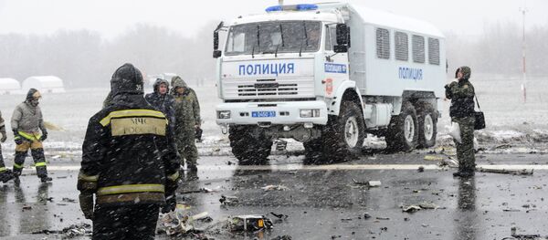 Lugar del siniestro del Boeing en Rostov del  Don, Rusia - Sputnik Mundo