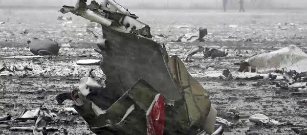 Los restos del avión siniestrado en Rostov del Don - Sputnik Mundo