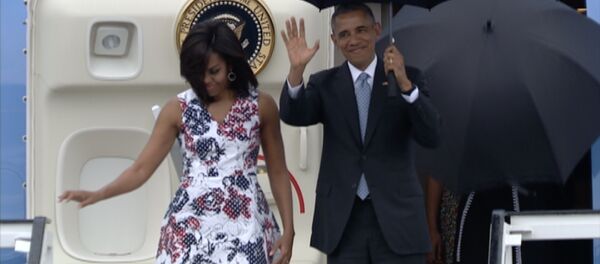 Presidente EEUU Barack Obama y su esposa Michelle en La Habana - Sputnik Mundo