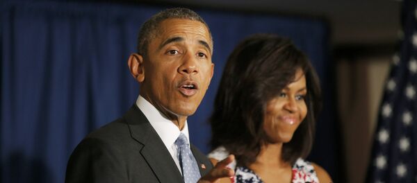 Presidente EEUU Barack Obama y su esposa Michelle en el hotel Meliá Habana - Sputnik Mundo