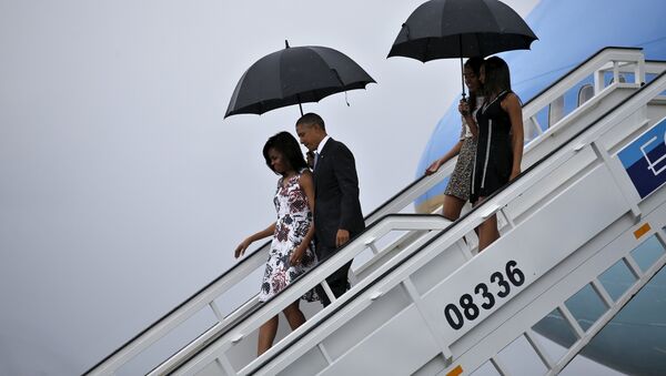 Presidente EEUU Barack Obama y su esposa Michelle en La Habana - Sputnik Mundo
