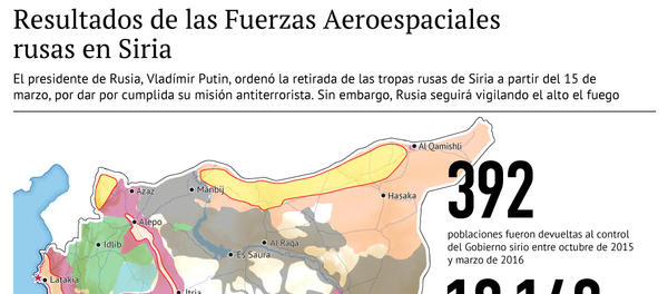 Los resultados de las acciones de las Fuerzas Aeroespaciales de Rusia en Siria - Sputnik Mundo