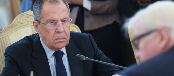 Ministro de Asuntos Exteriores de Rusia, Serguéi Lavrov con su homólogo alemán, Frank-Walter Steinmeier (Archivo) - Sputnik Mundo