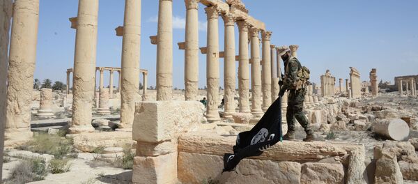 La destruida zona histórica de Palmira - Sputnik Mundo