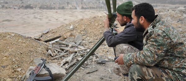 Los militares sirios en Palmira (Archivo) - Sputnik Mundo