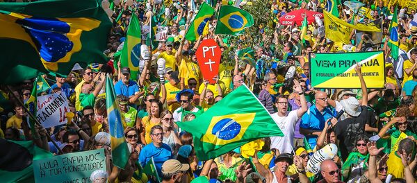 Manifestación antigubernamental en Brasil - Sputnik Mundo