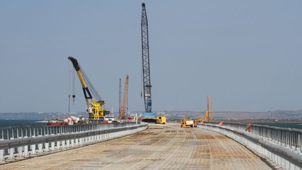 Kerch Strait Bridge Preparatory Work in Taman Kerch Strait Bridge Preparatory Work in Taman - Sputnik Mundo
