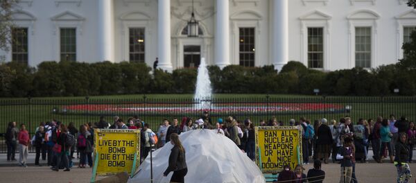 Protestas contra la Cumbre de Seguridad Nuclear en Washington - Sputnik Mundo