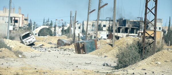 La ciudad de Al Qaryatayn, recién liberada de los terroristas - Sputnik Mundo