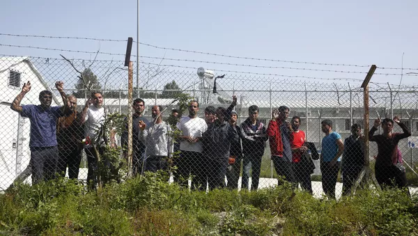 Refugiados en Grecia (Archivo) - Sputnik Mundo