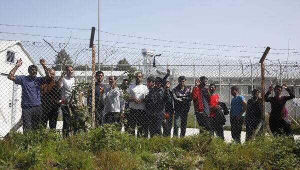 Refugiados en Grecia (Archivo) - Sputnik Mundo