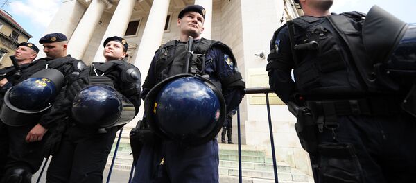 Los policías croatas en Zagreb (archivo) - Sputnik Mundo