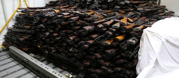 Armas confiscadas (imagen referencial) - Sputnik Mundo