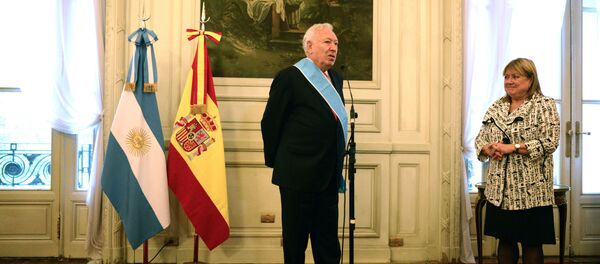 Ministro de Exteriores de España, José Manuel García-Margallo, y ministra de Exteriores de Argentina, Susana Malcorra - Sputnik Mundo