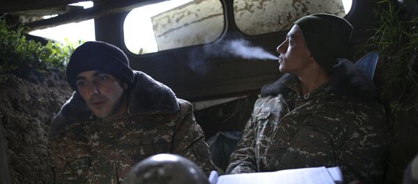 Militares armenios en Nagorno Karabaj - Sputnik Mundo