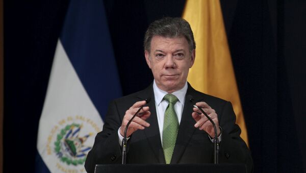 Juan Manuel Santos, presidente de Colombia - Sputnik Mundo