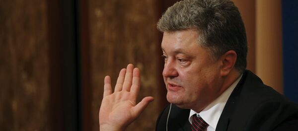 Petró Poroshenko, presidente de Ucrania Petró Poroshenko, presidente de Ucrania - Sputnik Mundo
