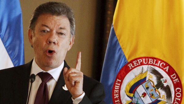 Juan Manuel Santos, presidente de Colombia - Sputnik Mundo