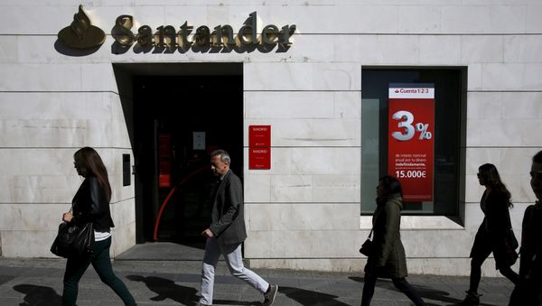 Banco Santander en Madrid Banco Santander en Madrid - Sputnik Mundo