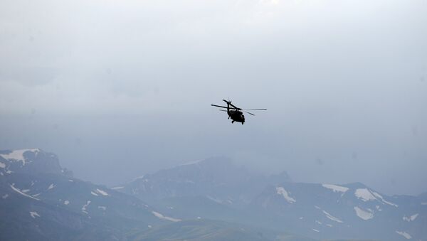 Un helicóptero turco (archivo) Un helicóptero turco (archivo) - Sputnik Mundo