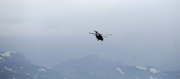 Un helicóptero turco (archivo) Un helicóptero turco (archivo) - Sputnik Mundo