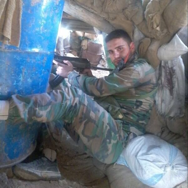 Khaled Alkhateb, soldado sirio Khaled Alkhateb, soldado sirio - Sputnik Mundo