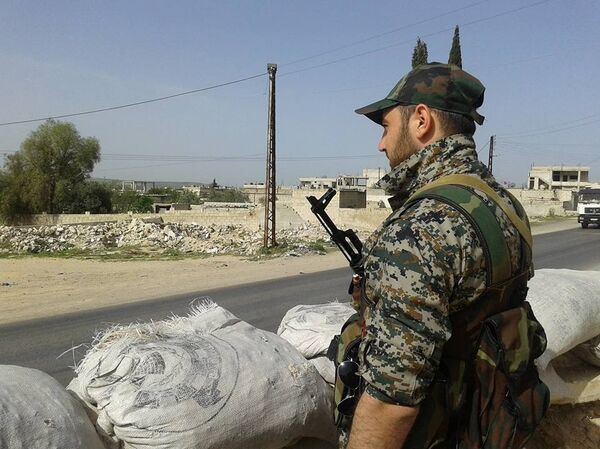 Khaldun Da’oun, soldado sirio Khaldun Da’oun, soldado sirio - Sputnik Mundo