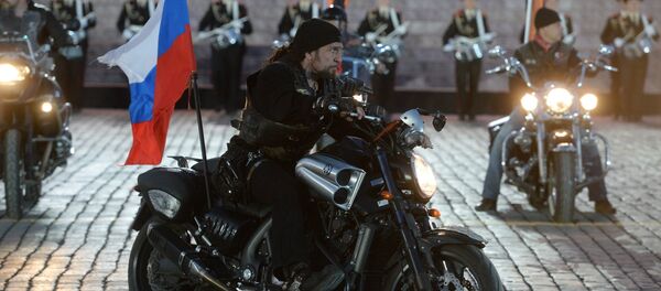 Presidente de los Lobos de la Noche Alexandr Zaldostánov en el concierto con motivo del Día de la Victoria - Sputnik Mundo