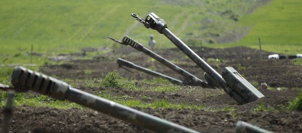 Artillería armenia en Nagorno Karabaj - Sputnik Mundo
