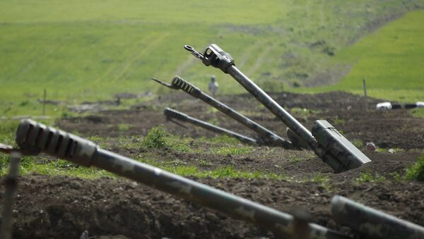 Artillería armenia en Nagorno Karabaj - Sputnik Mundo