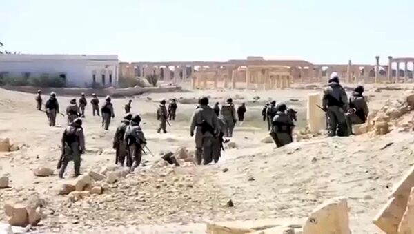 Zapadores rusos en Palmira - Sputnik Mundo