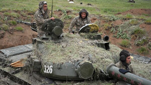 Militares en Nagorno Karabaj (archivo) - Sputnik Mundo