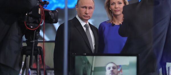 Línea directa con Vladímir Putin, presidente de Rusia - Sputnik Mundo
