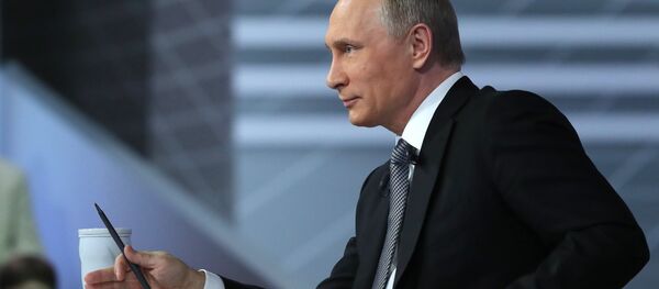 Línea directa con Vladímir Putin, 2016 Línea directa con Vladímir Putin, 2016 - Sputnik Mundo