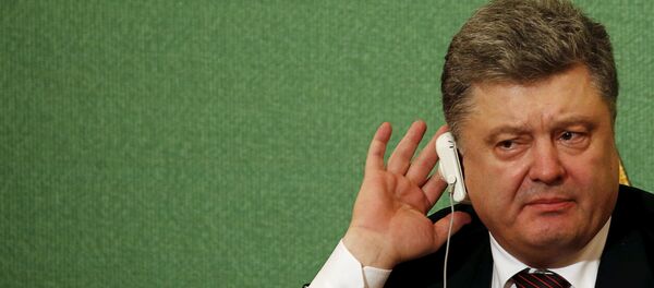 Petró Poroshenko, presidente de Ucrania Petró Poroshenko, presidente de Ucrania - Sputnik Mundo