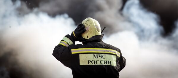 Un empleado de Servicios de Emergencias de Rusia - Sputnik Mundo
