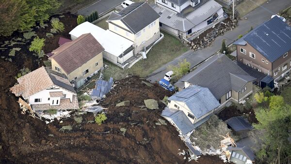 Consecuencias del terremoto en la prefectura de Kumamoto - Sputnik Mundo