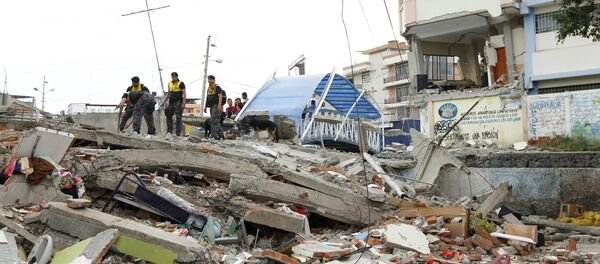 Consecuencias del terremoto en Ecuador - Sputnik Mundo